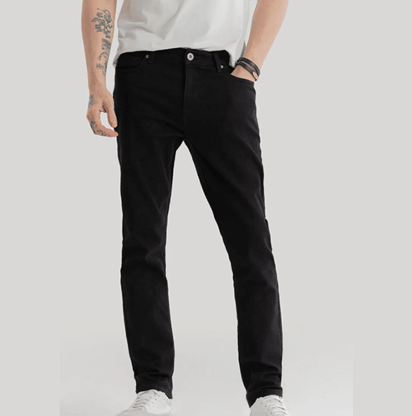 Henrik Black Plain Slim Fit Jeans - Thebrands