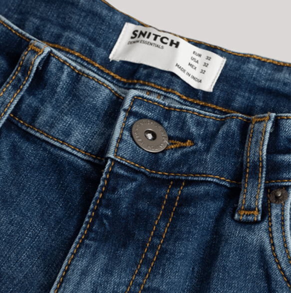 Cascade Washed Blue Comfort Fit Jeans - Thebrands