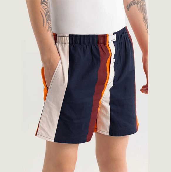 Eivind Striped Navy Boxer - Thebrands