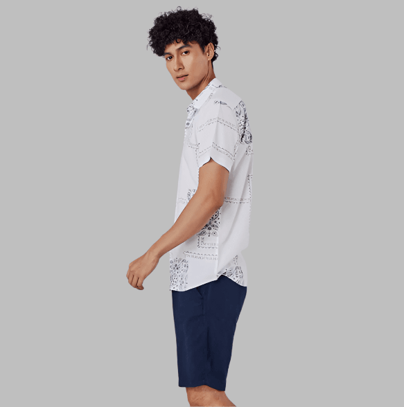 Mosaic Bandana White Shirt - Thebrands