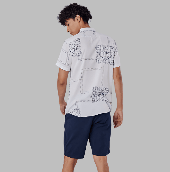 Mosaic Bandana White Shirt - Thebrands