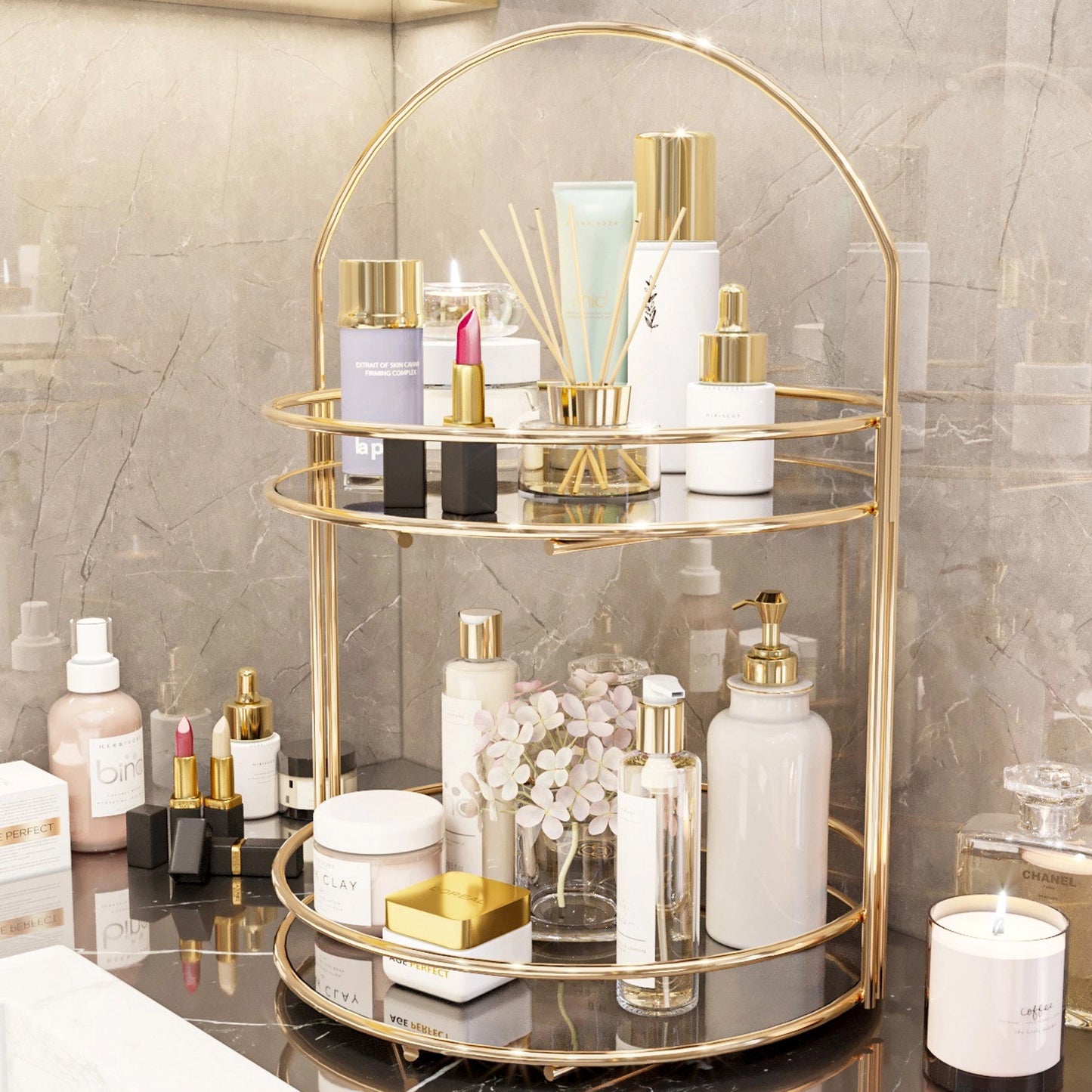 Bino Bathroom Organizer Two Tiers 40 Cm (BN7-124)