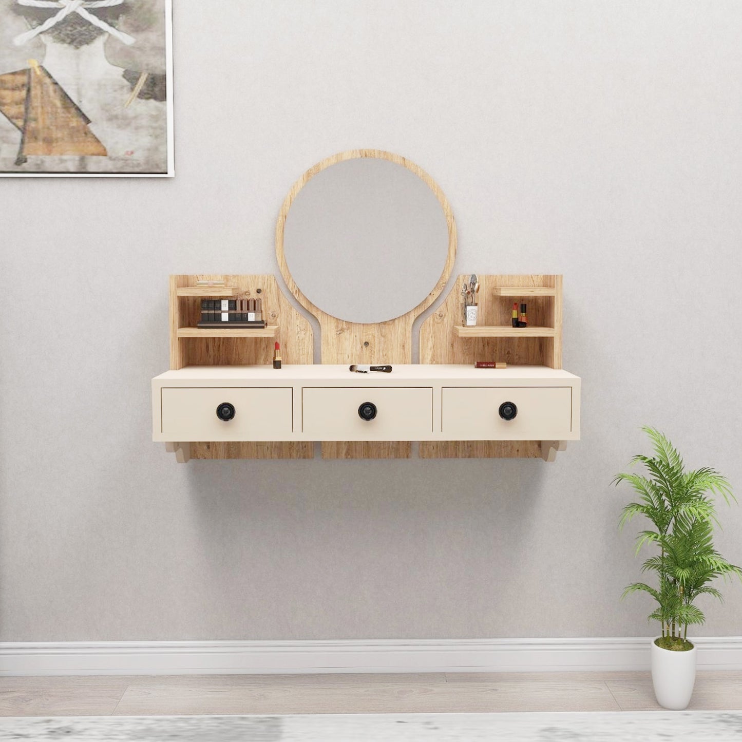 Arnetti Polina Make- Up Table, Beige (TT3-882)