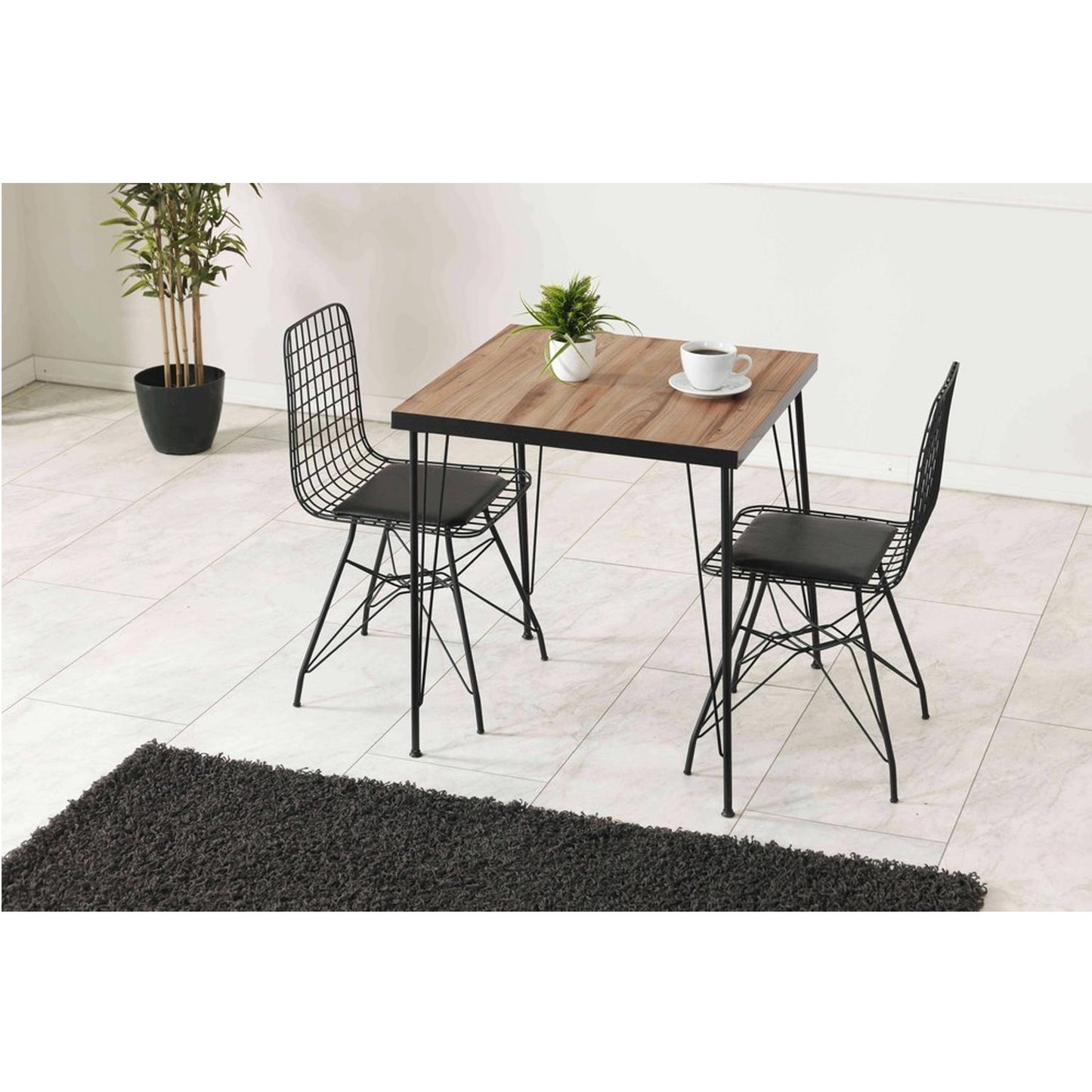 DINNING TABLE CHAIR SET 70X70 (ZS4-100) / Made in Eu
