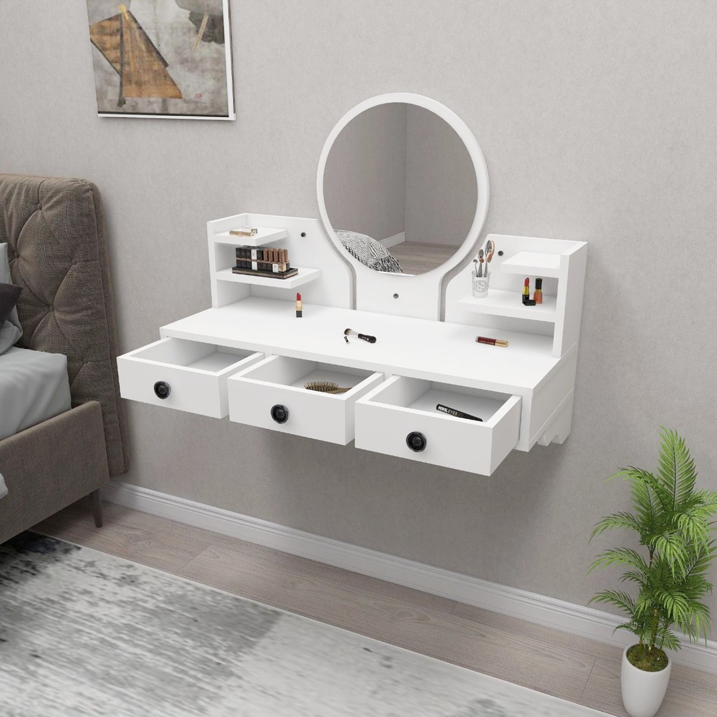 Arnetti Polina Make- Up Table,  White  (TT3-885)