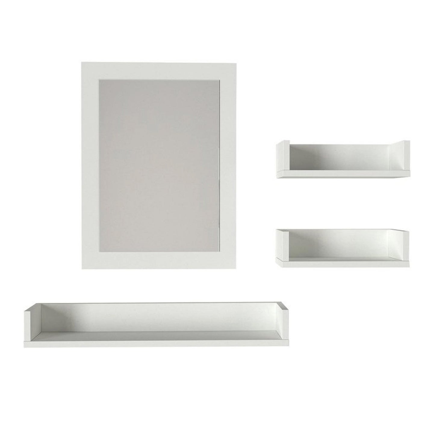 Simon Bathroom Top Cabinet, Mirror Sheet, White (DI3-765)
