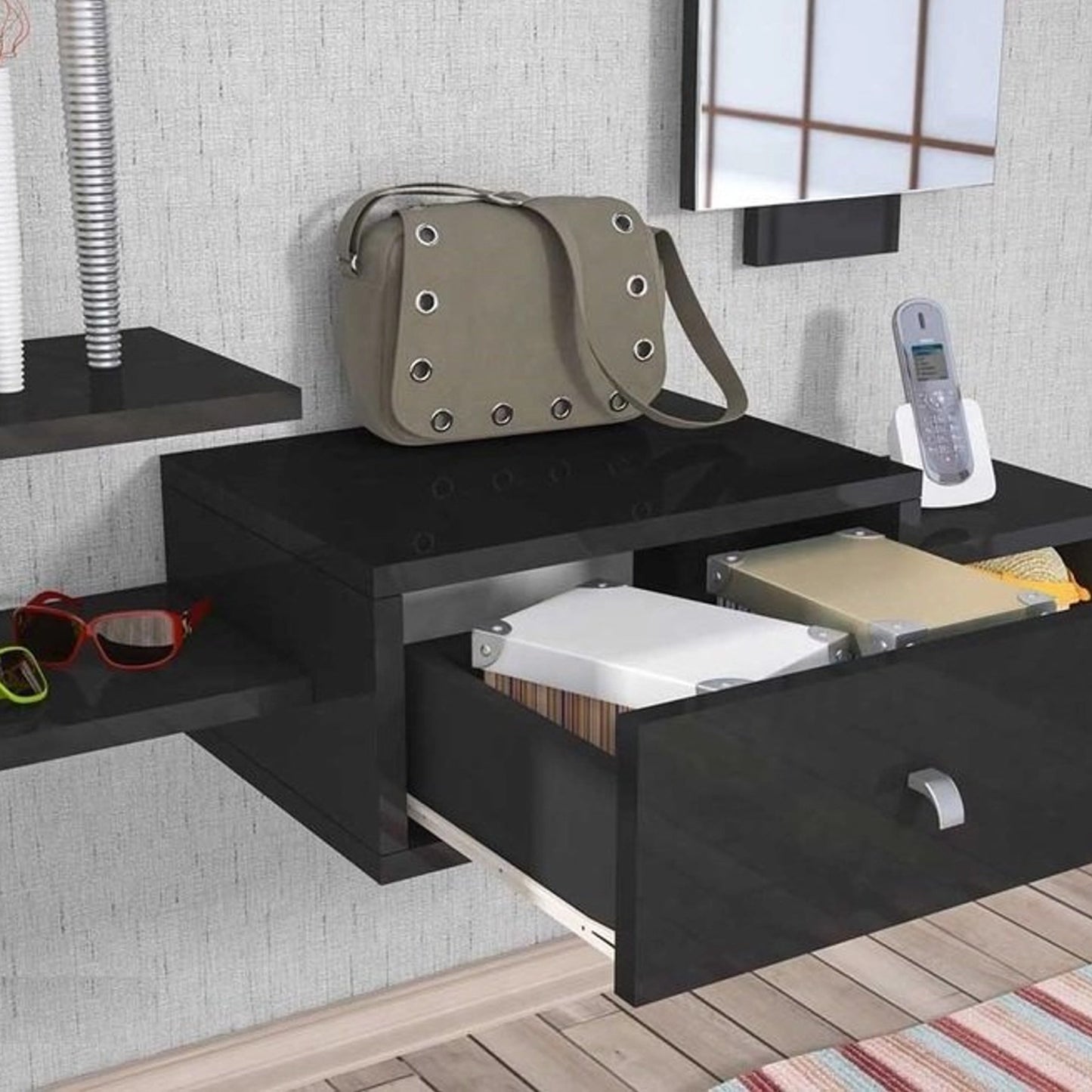Dorado Dressar, Mirror, Black (MG3-2656)