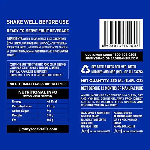 Jimmys Cocktails Whiskey Sour 250ml