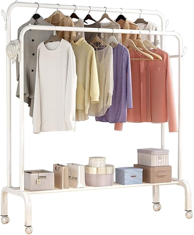 Clothes Rack A 12Cm (2Pole) - White