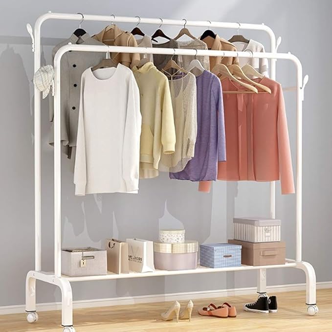 Clothes Rack A 12Cm (2Pole) - White