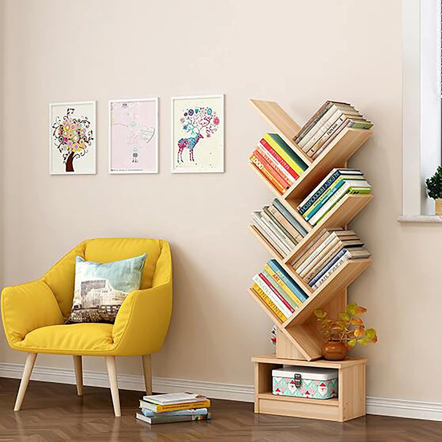 ZM 106 Book Shelf Brown (30*17*87.5)