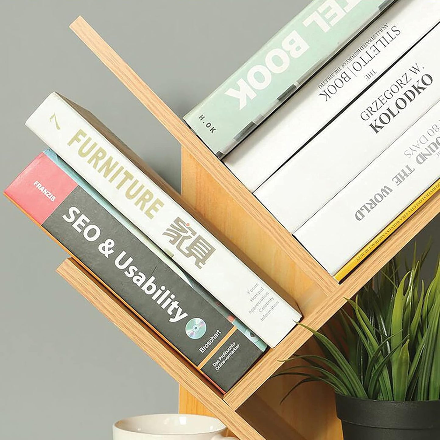 ZM 106 Book Shelf Brown (30*17*87.5)