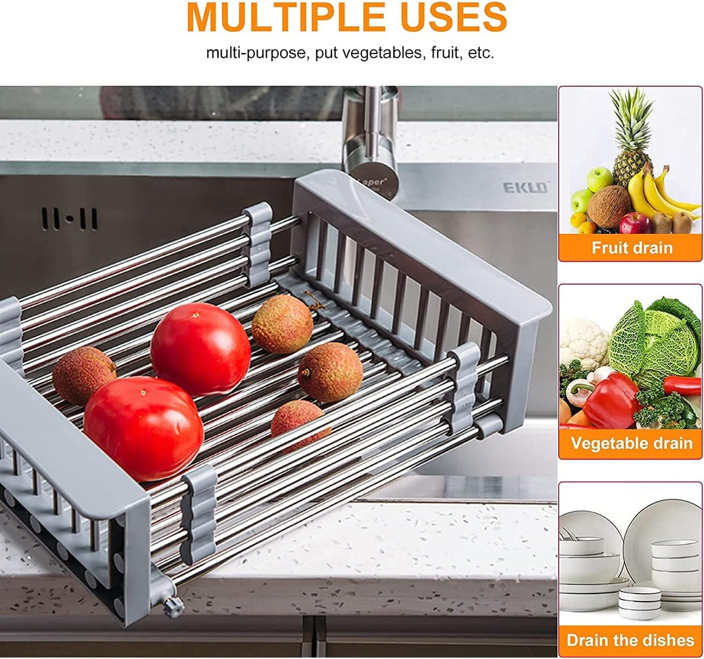 Adjustable Sink Drainer - Large