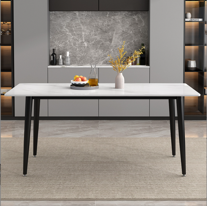 Sintered Stone Carbon Steel Snow White Tabletop