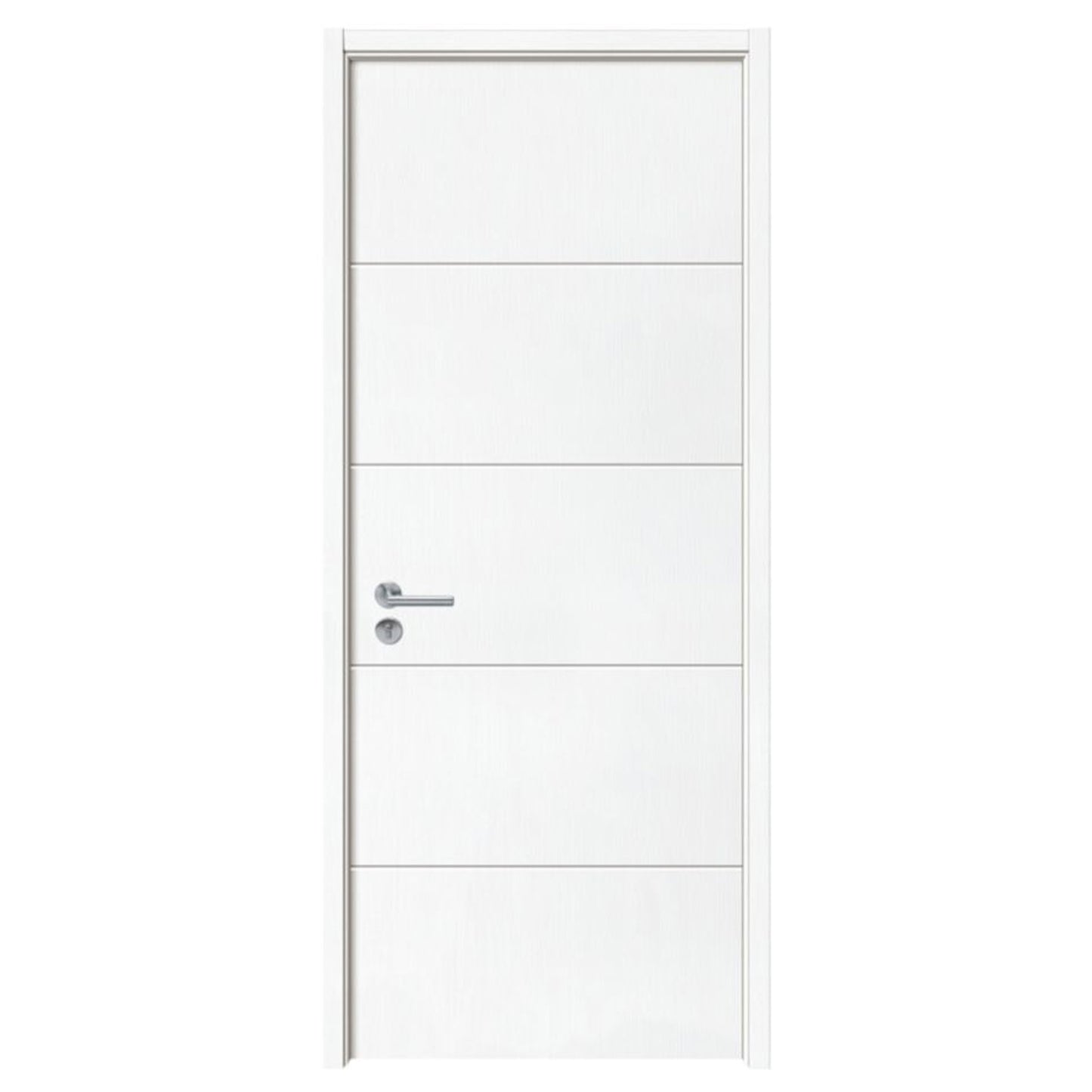 PVC Coated MDF  Casing  White Horizontal lines 2010x859mm