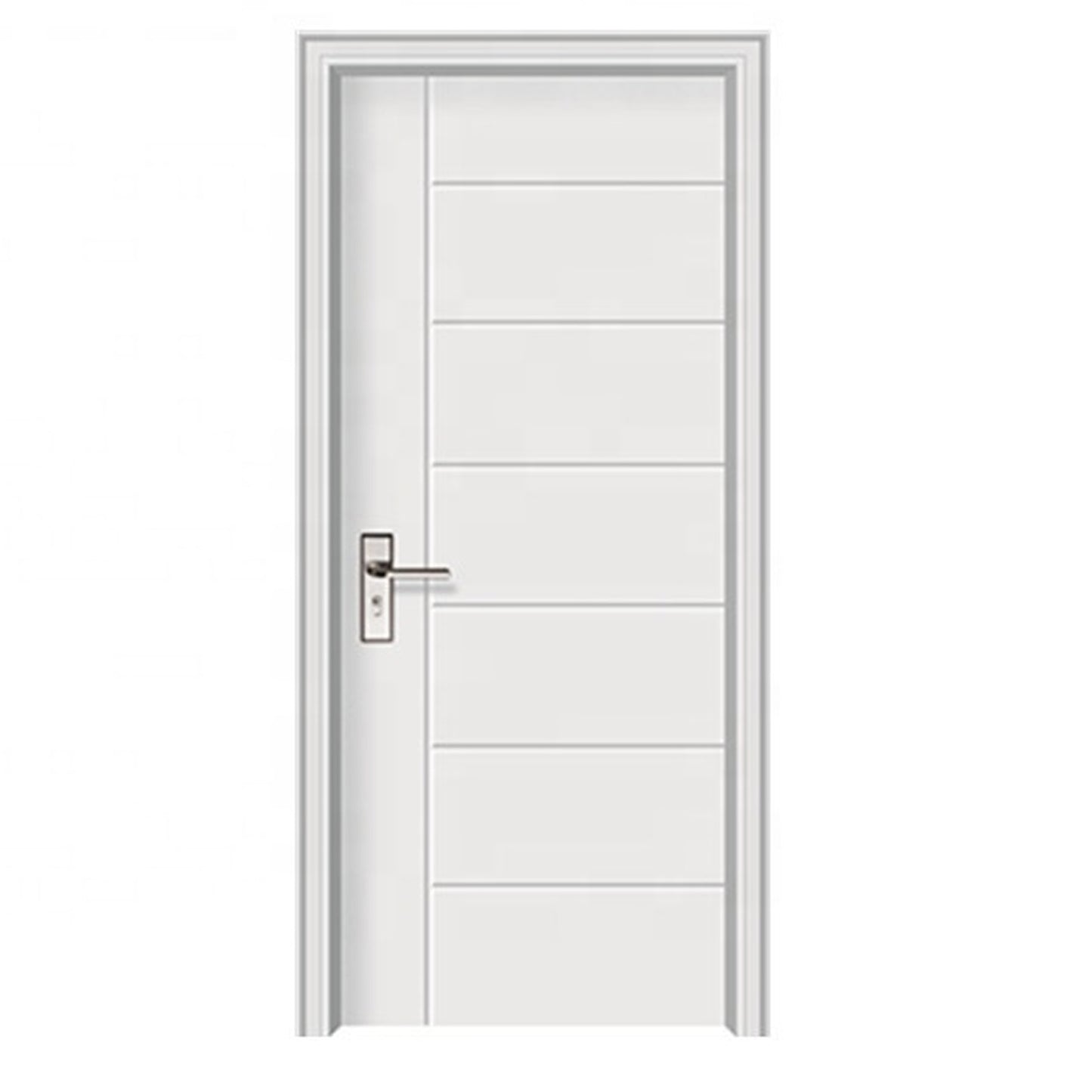 PVC MDF Solid  Wooden Door Bedroom 2010x859mm