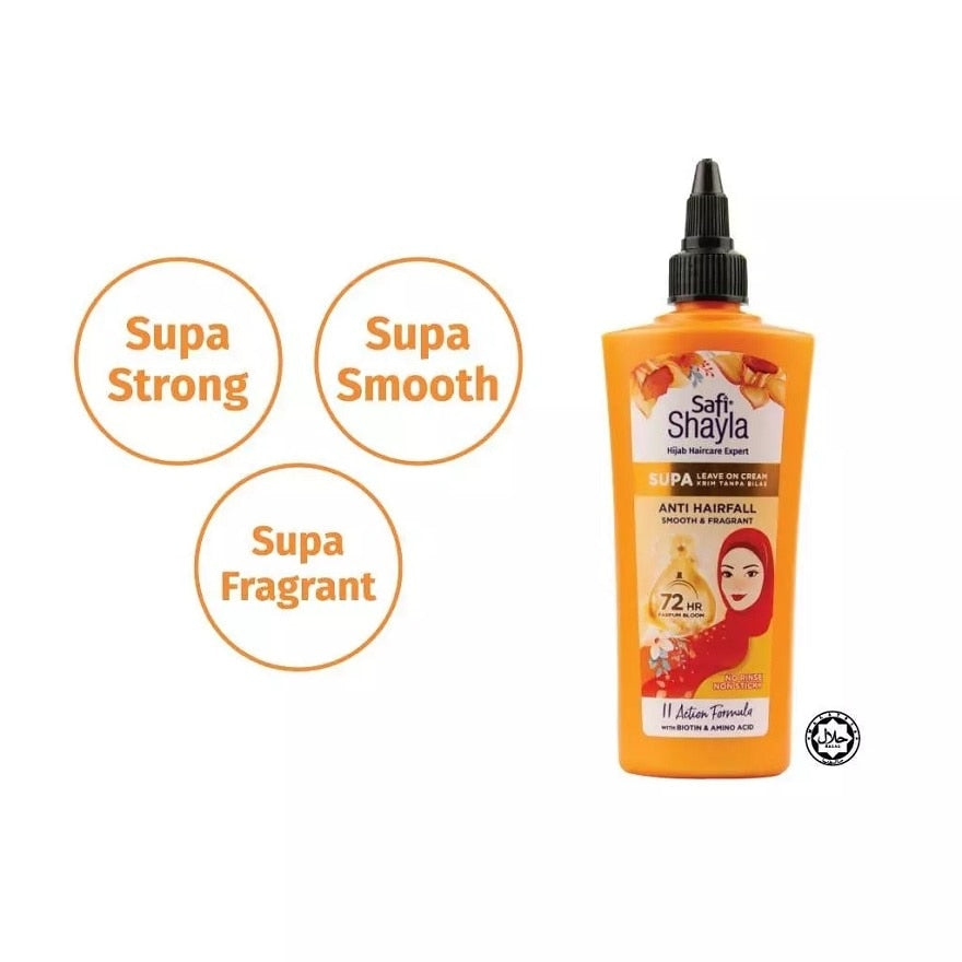 Safi Supa Anti Hairfall, Smooth & Fragrant Leave On Cream 120 ml