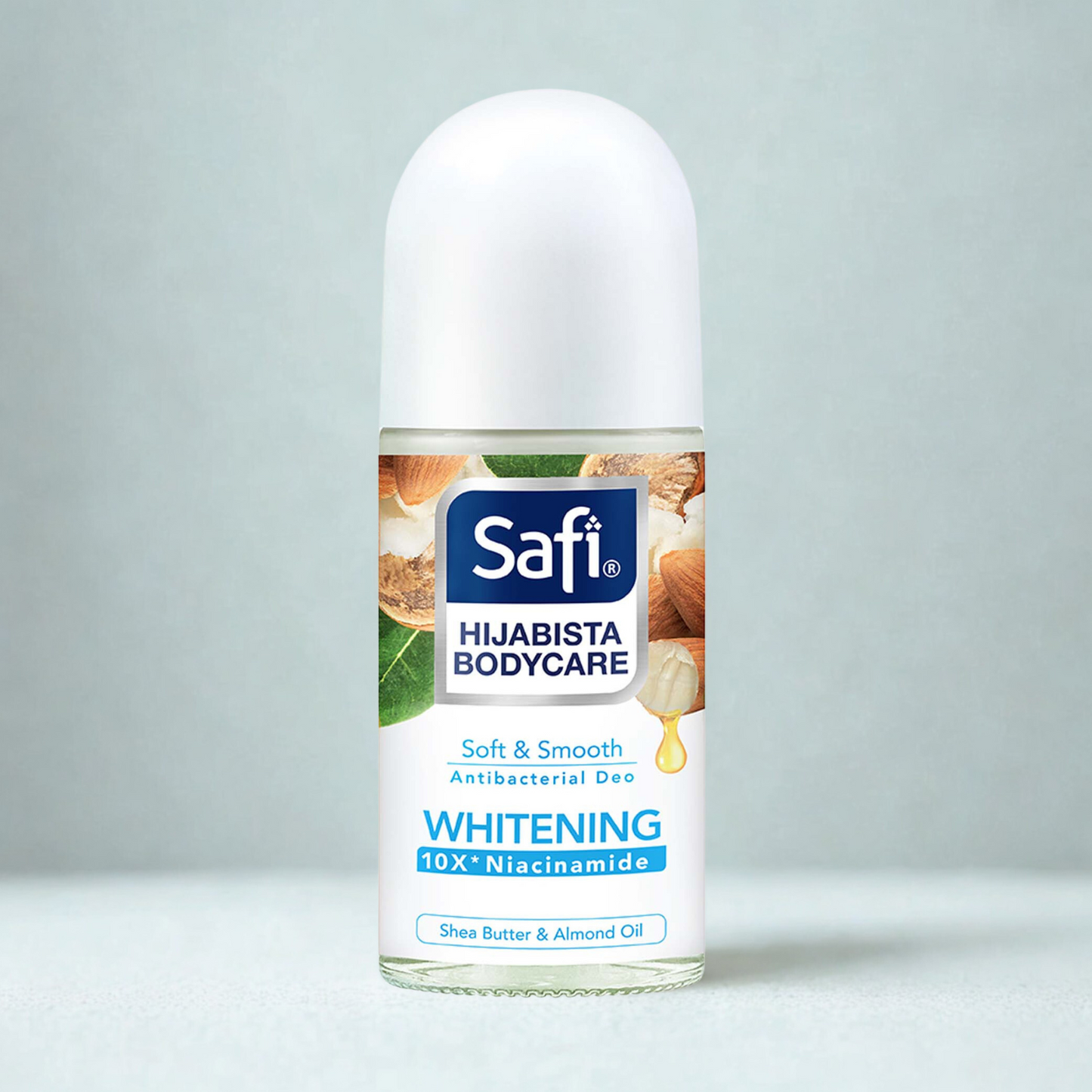 Safi Hijabista Bodycare Antibacterial Deodorant Roll On Soft & Smooth 50ml