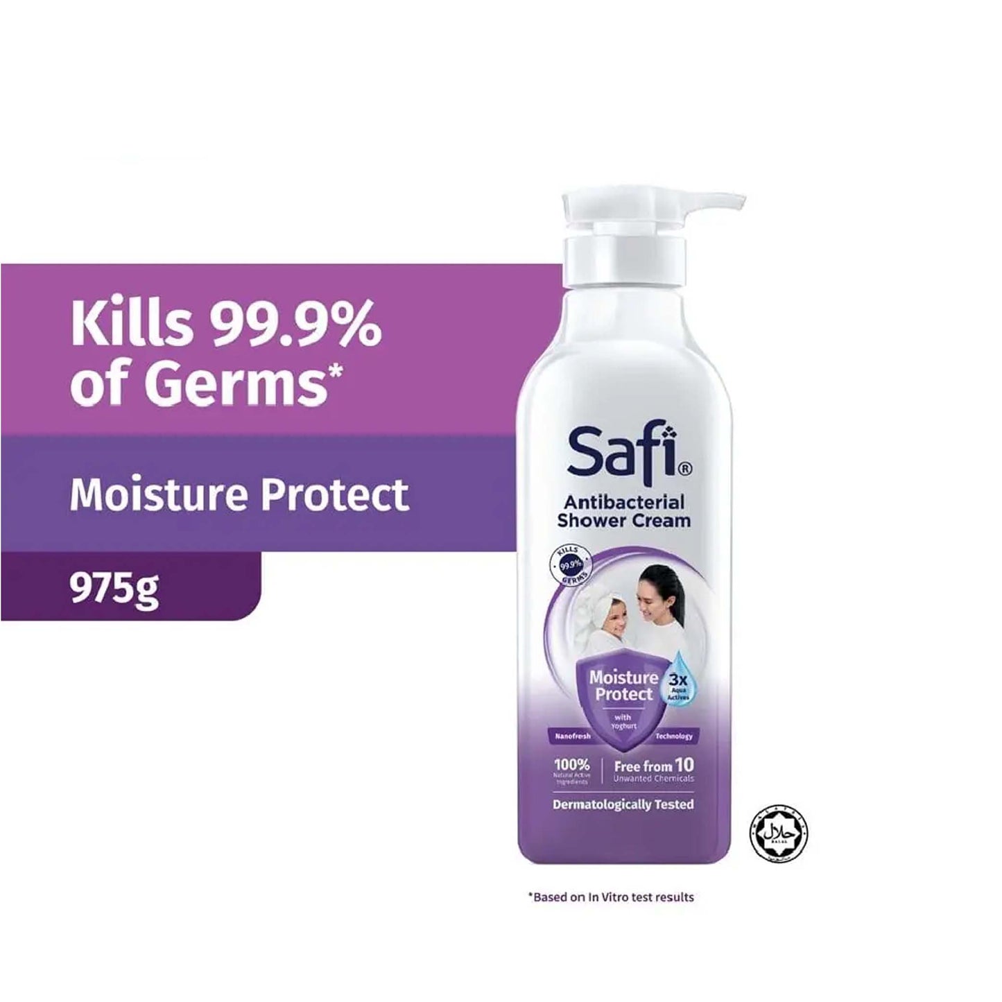 Safi Antibacterial Moisture Protect Shower Cream 975ml