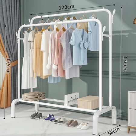 Clothes Rack A 12Cm (2Pole) - White
