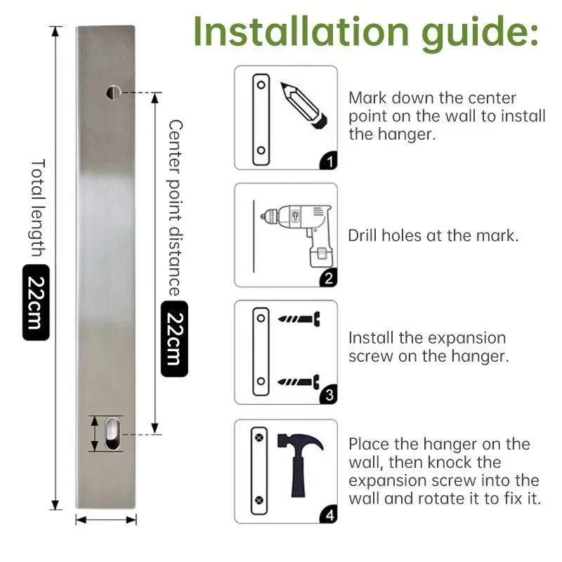 Retractable Cloth Hanger 3 Bar Folding Drying Rack
