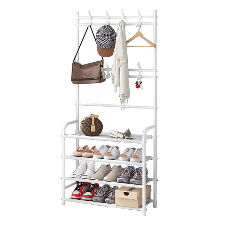 Shoe Rack Shelf 4 Tier -White