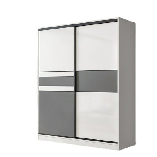 04 2DOOR SLIDING WARDROBE (WHITE / 160*50*200H)