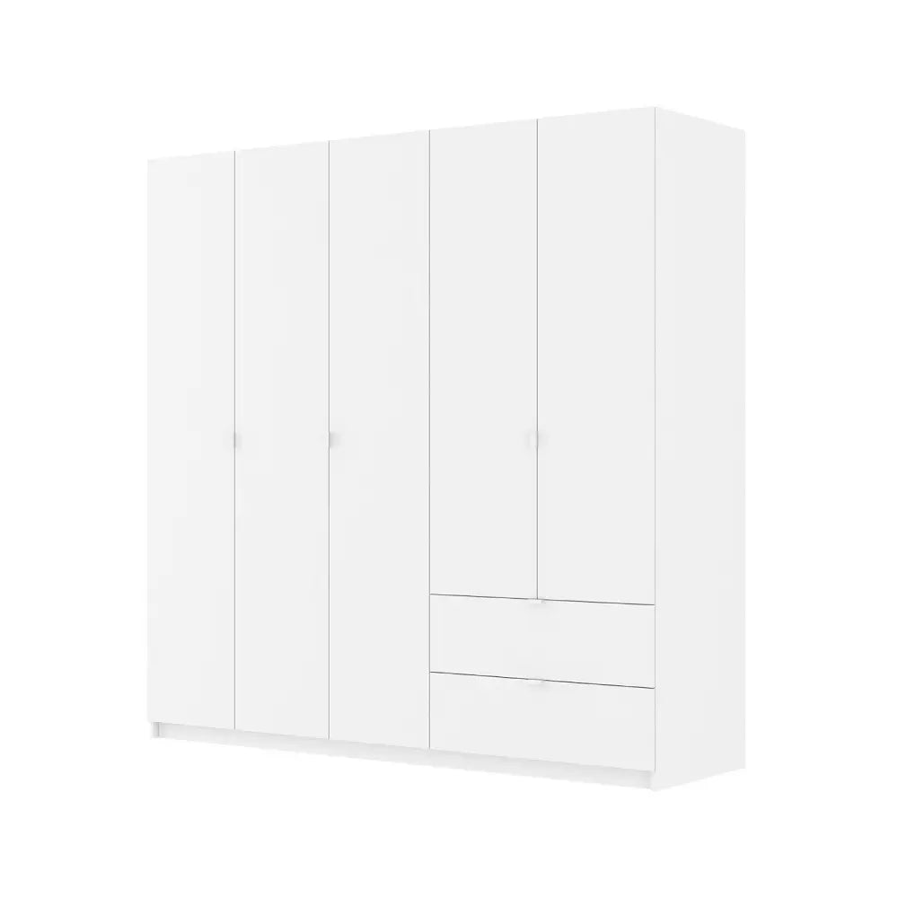 ORGANO+VITA Bedroom Set 5 ft. (Bed, 5D.Wardrobe, D-Table, Mirror) - White