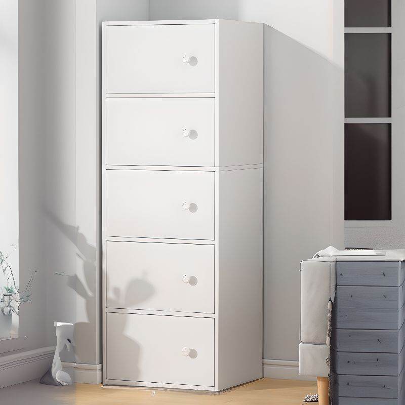 SV204 5LAYER STORAGE CABINET (PURE WHITE / 40*24*127H) - Thebrands