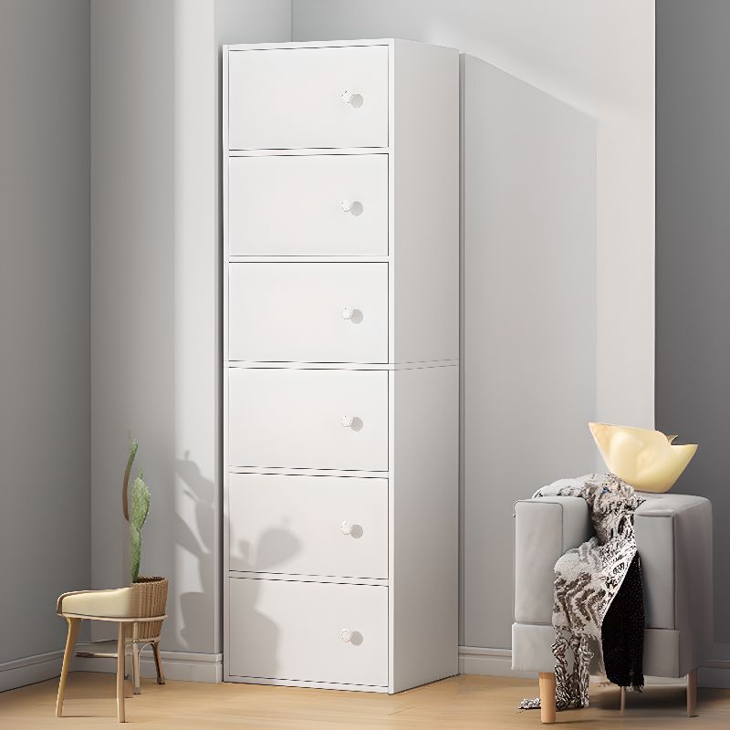 SV204 6LAYER STORAGE CABINET	(PURE WHITE / 40*30*152H)