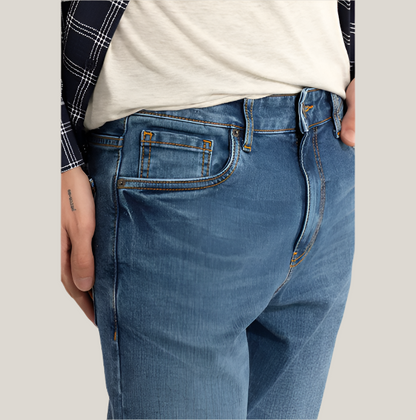 Cascade Washed Blue Comfort Fit Jeans