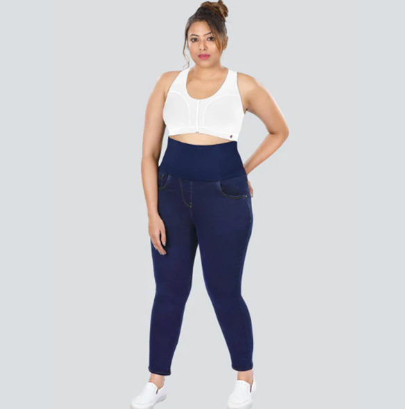 YDIS ShapeX Denim Jeans With 6-Inch Compression Belt