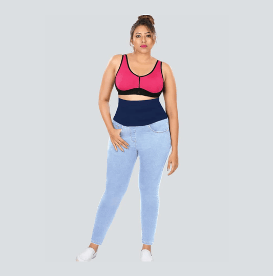 YDIS ShapeX Denim Jeans With 6-Inch Compression Belt - Thebrands