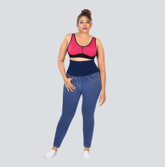 YDIS ShapeX Denim Jeans With 6-Inch Compression Belt - Thebrands