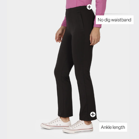 On-The-Go Straight Pants (Bliss Black)