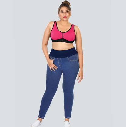 YDIS ShapeX Denim Jeans With 4-Inch Compression Belt