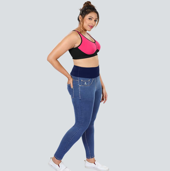 YDIS ShapeX Denim Jeans With 4-Inch Compression Belt