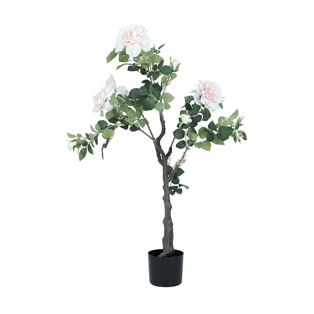 ORNETTA Rose in Pot 115 cm - Pink/Green - Artificial