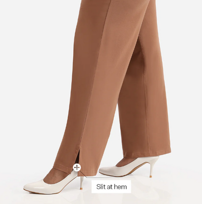 AM:PM Cotton Wide Legged Pants (Barkha Brown Mocha)