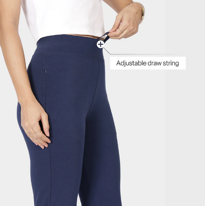 AM:PM Cotton Straight Pants (Naina Navy)