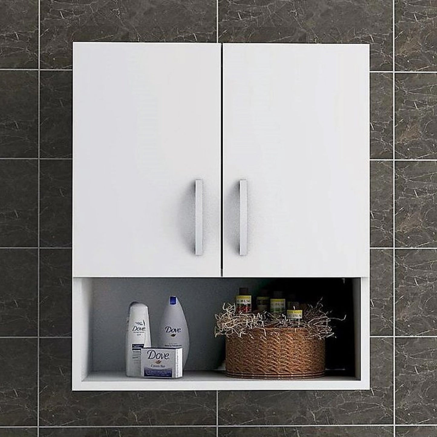 Aqua Top Bathroom Cabinet, White (CT4-118)