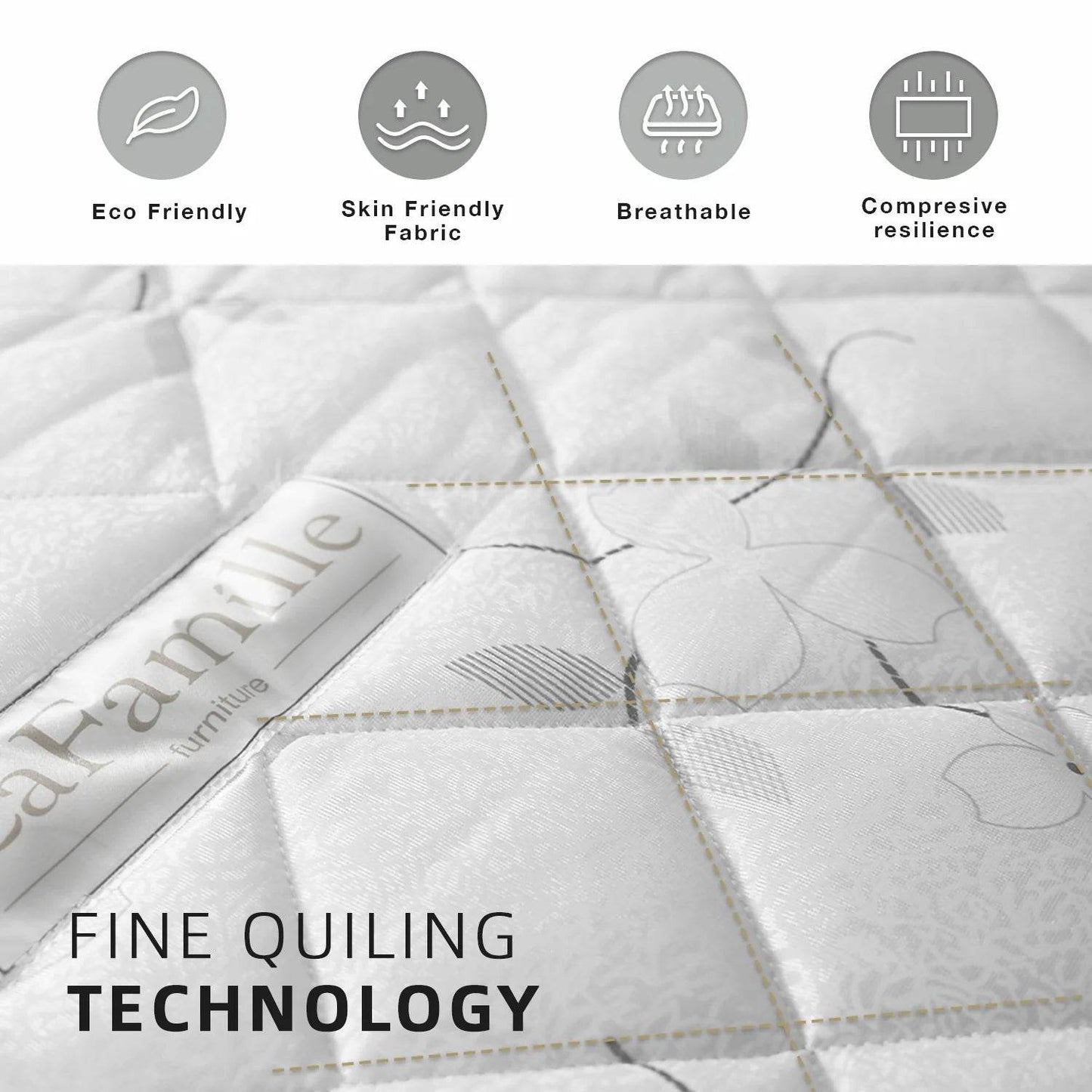 3FT Single Size Foam Mattress 3x5Inch (L190cm x W90cm x H12.5cm) - Thebrands
