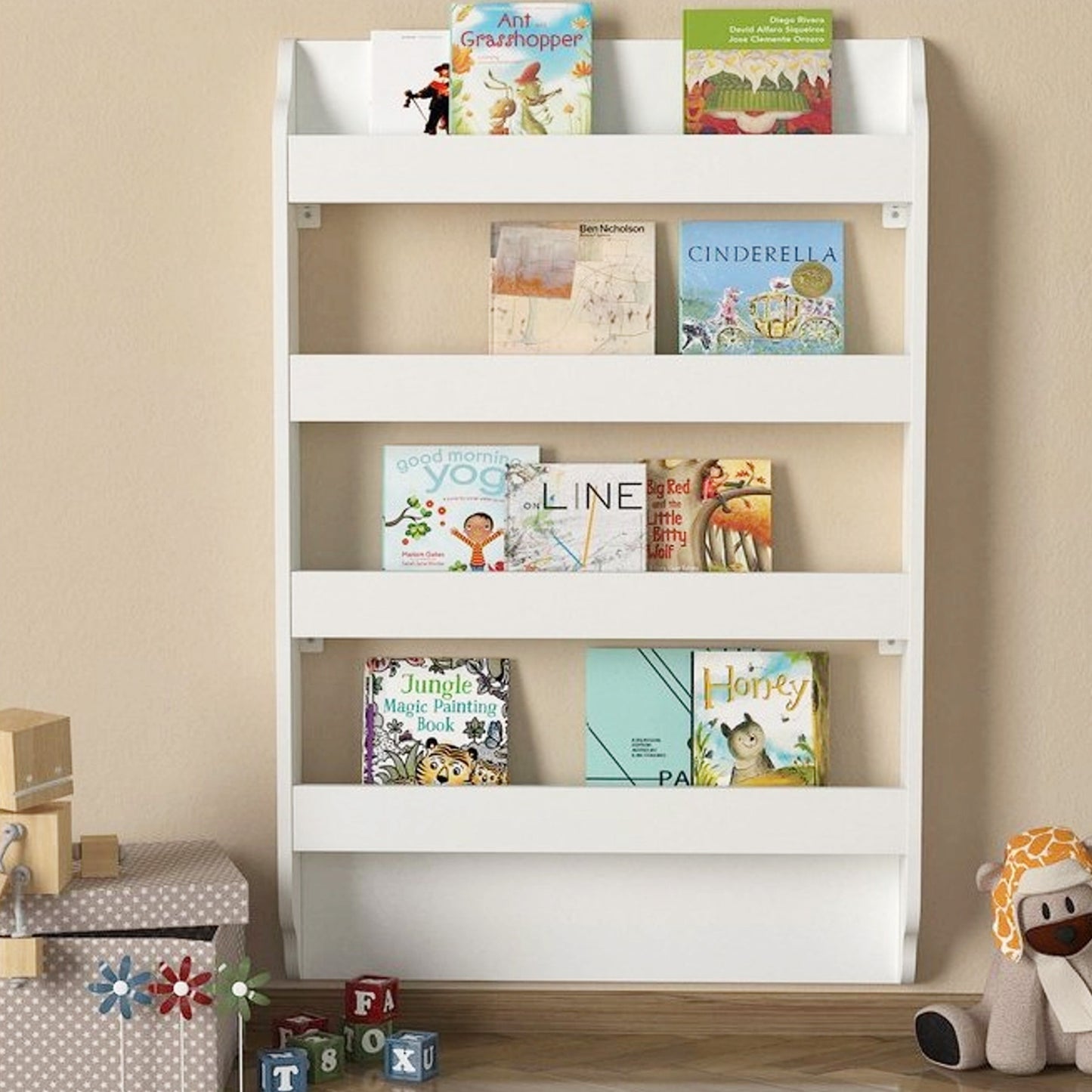 Exclusive Drama Montessori Library, White (DI3-671)