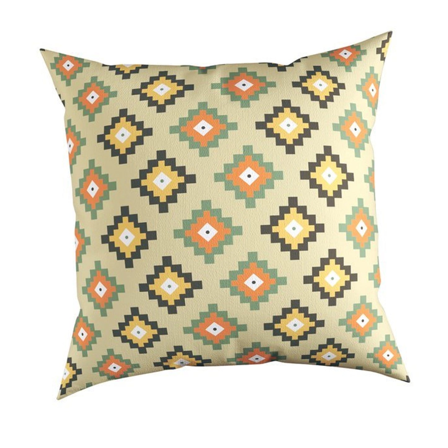 Carnival Home Double Sided Beige Floor Ethnic Pattern Printed Kirlent Cover (KQ3-7086)