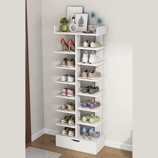XJ201 Shoe Rack White (40*21*120H)
