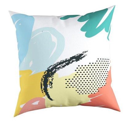 Carnival Home Double Sided Colored Brush Painted Printed Cushion Cover (KQ3-7120)