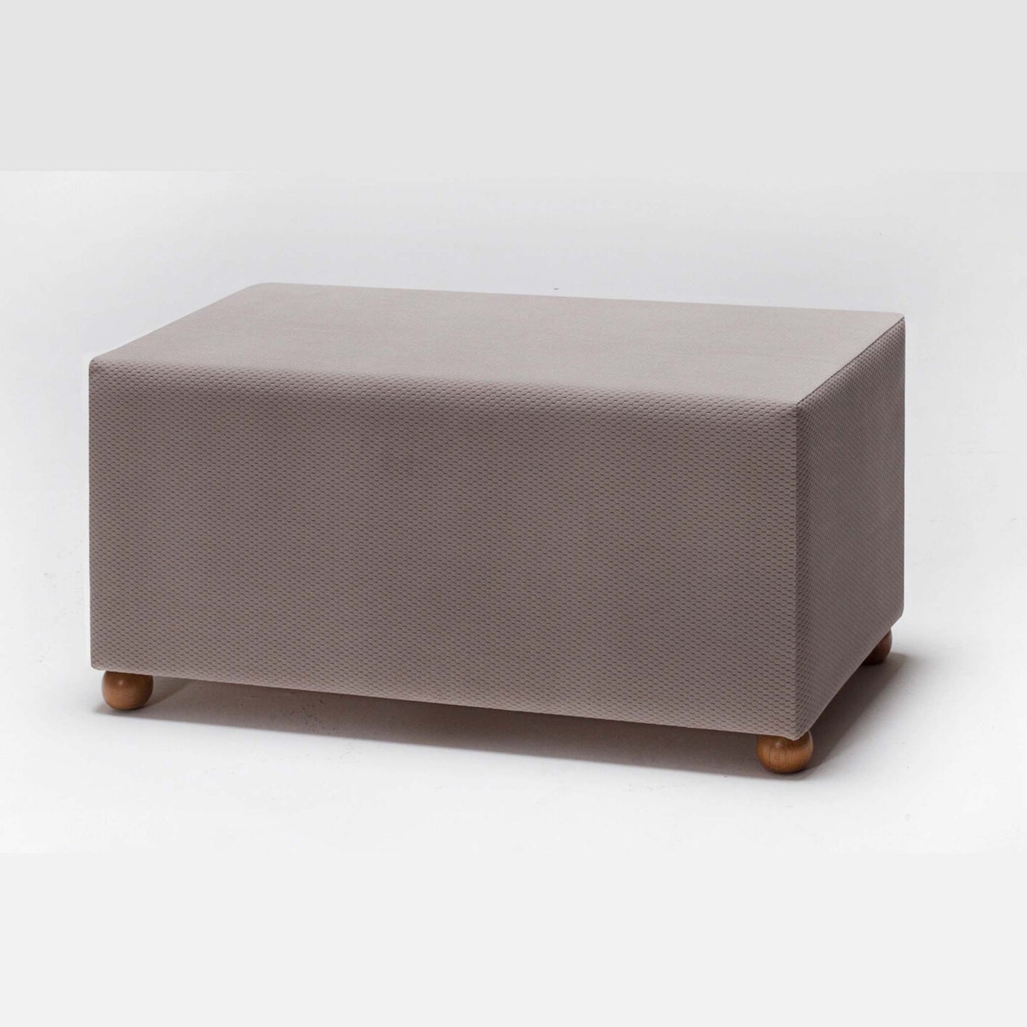 Genma Wooden Leg Ottoman Stool Brown (AG3-703)