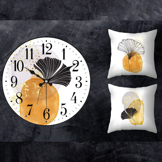 Decorative Wall Clock and Double Kirlent Cover Set Combin, 10 (HJ4-206)