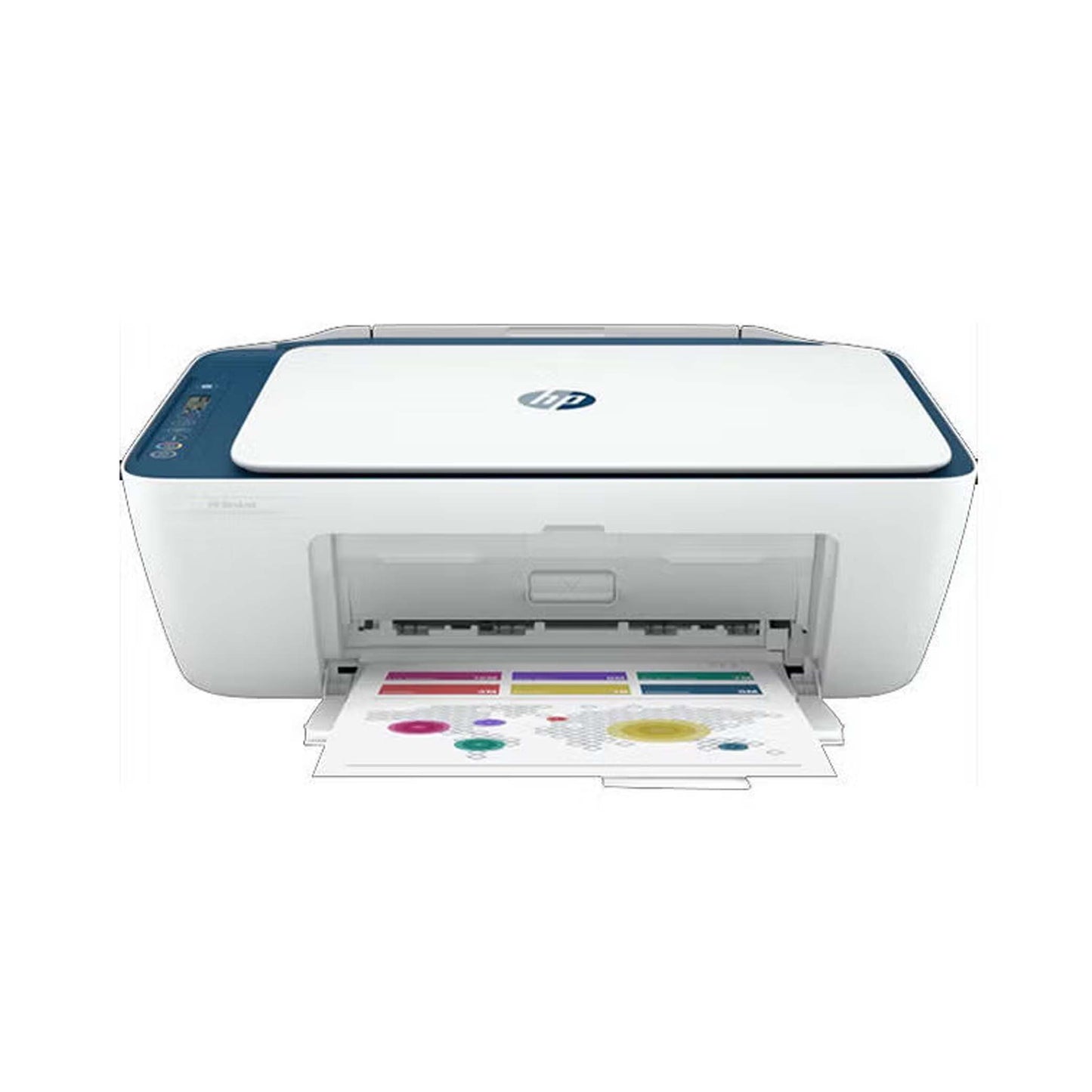 DeskJet Ink Advantage Ultra 4828 All-In-One Printer Wireless, Print, Scan, Copy, Print Upto 2600 Black Or 1400 Color Pages, White/Blue [25R76A] Navy Blue-White