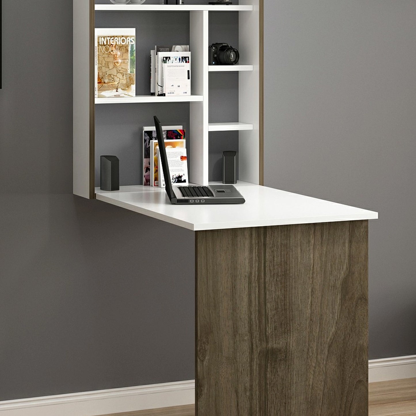 Magicbox Wall Mounted Desk, White (MG3-1008)
